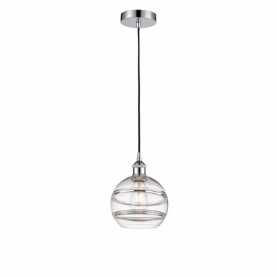 Rochester - 1 Light Cord Hung Mini Pendant In Industrial Style-9.88 Inches Tall and 8 Inches Wide