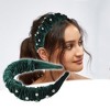 Unique Bargains Women's Rhinestone Faux Crystal Headband Hair Accessories 1.57 Inch Wide 1 Pc - 2 of 4