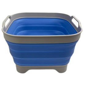 SAMMART 10L (2.64 Gallon) Collapsible Dishpan with Draining Plug - 1 of 4