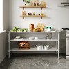 Flash Furniture Stainless Steel 18 Gauge Work Table with 2 Undershelves - NSF Certified - 2 of 4