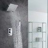 Sumerain Shower Faucet Sets Complete, Rough-in Valve Included and Full Metal Components in Chrome - image 2 of 4