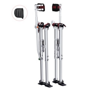 VEVOR Drywall Stilts, 36''-50'' Adjustable Aluminum Tool Stilts with Protective Knee Pads, Non-slip Work Stilts for Sheetrock Painting, Silver - 1 of 4