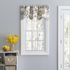 Ellis Curtain Wynette Lined Scallop 3" Rod Pocket Valances for Windows 50" x 16" Grey - 2 of 4
