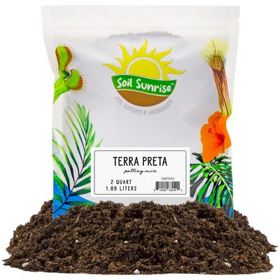 Soil Sunrise Terra-Preta Inspired Potting Soil, Biochar-Enriched Sustainable Mix for Indoor/Outdoor  Plants
