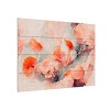 Trademark Fine Art Treechild Wild Coral Flowers Wood Slat Art - 2 of 4