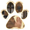 Gikpal Wooden Dog Crate Furniture, Stylish Dogs Kennel for Small to Extra Large, Double Door & A Cushion & 360°Wheel, Metal, Chew-Proof, Dog Cage - 3 of 4