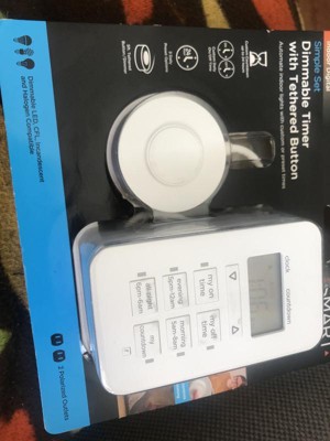 Mytouchsmart Indoor/outdoor Plug-in Digital Timer Black : Target