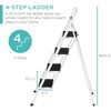 Best Choice Products 4-Step Portable Folding Steel Ladder w/ Hand Rail, Wide Platform Steps, 330lbs Capacity - image 2 of 4