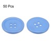 Unique Bargains Resin Craft Snap Round Flat 4-Hole Sewing Buttons 50 Pcs - 3 of 4