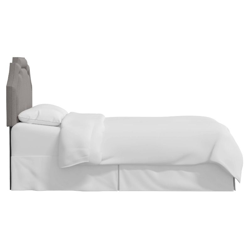 Skyline Furniture Axel Notched Bordered Headboard Linen, 5 of 8