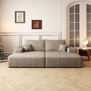 Dewdrop Cloud Sectional Couch ,Modern Modular Sofa with Deep Seat, Upholstered Couches for Living Room Bedroom,No Assembly Required - 1 of 4