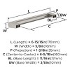 Amerock Composite 6-5/16 Inch (160mm) Cabinet or Furniture Pull - 4 of 4