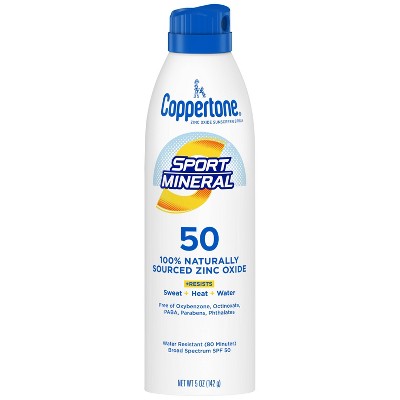Coppertone Sport Mineral Sunscreen Spray - SPF 50 - 5oz
