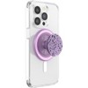PopSockets Magnetic Cell Phone Grip & Stand with MagSafe Adapter Ring - Sugar Plum Speckle - 2 of 4
