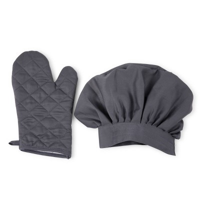 Picnic Time BBQ Apron Tote with Tools, Mitt and Chef's Hat: Durable PVC, Kitchen Textile Set, Air Dry Care