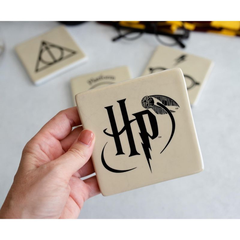 Seven20 Harry Potter Icons Ceramic Square Drink Coasters | Set of 4, 3 of 8