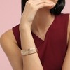 SOHI Women's California Gold Metallic Herringbone Bracelet - 3 of 4