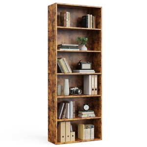 VYNXARIA Spacious 6 - Shelf Industrial Bookcase: 53 - Inch Tall, Perfect for Every Room in Your Home - 1 of 4