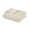Cannon 50"x60" Heritage Cotton Waffle Throw Ivory - 2 of 3