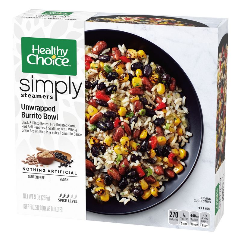Healthy Choice Simply Steamers Gluten Free Vegan Frozen Unwrapped Burrito Bowl - 9.25oz, 4 of 5