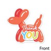 Big Dot of Happiness Balloon Animals - Shaped Thank You Cards - Happy Birthday Party Thank You Note Cards with Envelopes - Set of 12 - 3 of 4