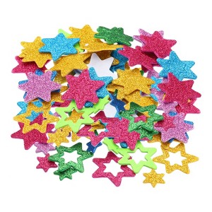 Unique Bargains Starlight Self-Adhesive Glitters Home Decor Card DIY Foam Stickers - 1 of 4