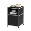 Fortune Candy 25.39'' Tall 1 Door Modular Design Metal Nightstand - 2 of 4