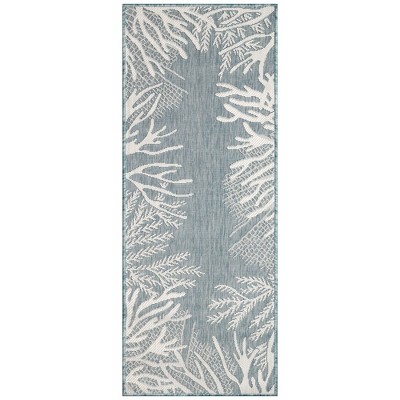Liora Manne Carmel  Indoor/Outdoor Rug  Aqua..