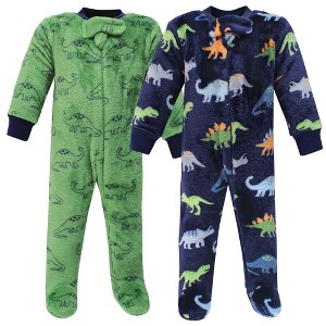 Hudson Baby Infant Boys Plush Sleep and Play Set, Dinosaurs - 1 of 4