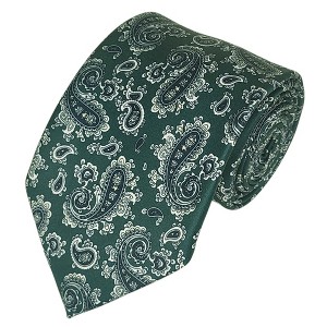 Men's Paisley Printed Design 100% Micro Fiber 3.25" W x 58" L Necktie - 1 of 3