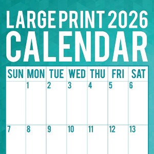 2026 Square Wall Calendar, Large Print, 16-Month Home Organizers Theme with 180 Reminder Stickers (12x12 In) - 1 of 4