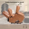 Power Lift Recliner, Electric Lift Chair Recliner with Massage and Heat, Power Lift Sofa with Remote Control and Side Pocket for Elderly - 4 of 4