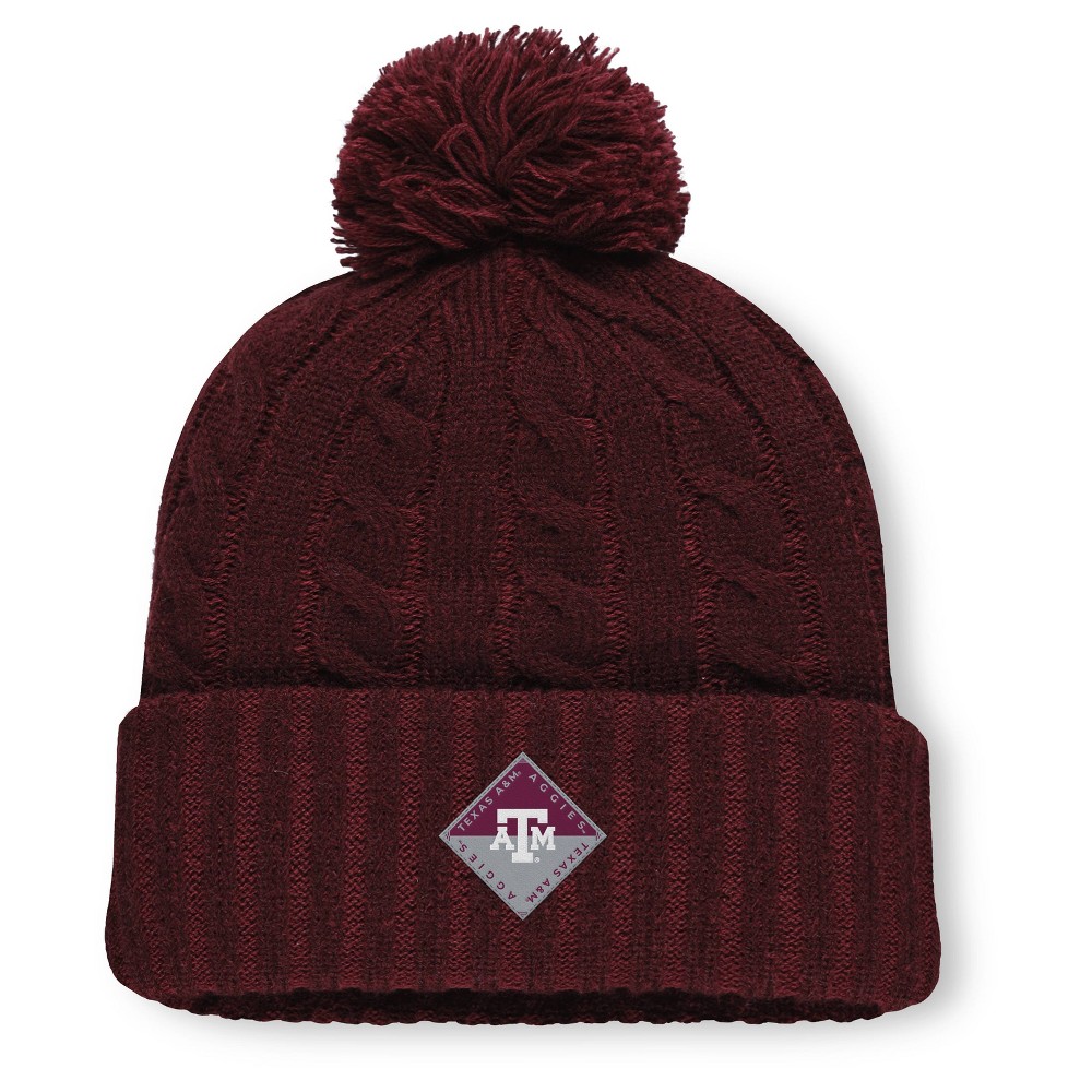 NCAA Texas A&M Aggies Saige Knit Cuffed Pom Beanie