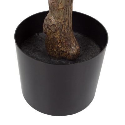 Lush Green 51" Artificial Rubber Plant in Durable Pot