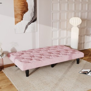 NicBex Couches for Living Room Velvet Sofa Bed Transforms Seamlessly Convertible Folding Couch for Apartment - 1 of 4