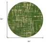Green Abstract Non Skid Area Rug - 3 of 4