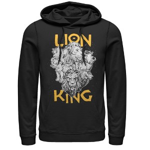 Men's Lion King Animal Kingdom Crew Pull Over Hoodie - 1 of 3