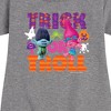 - Trolls - Trick Or Troll Branch and Poppy Graphic Short Sleeve Fleece Dress - 2 of 4