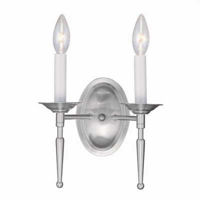 Livex Lighting Williamsburgh 2 - Light Wall Light in  Brushed Nickel