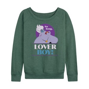 Women's - Disney Princess - Ursula So Long Lover Boy Lightweight French Terry Wide Neck Long Sleeve Shirt - 1 of 4