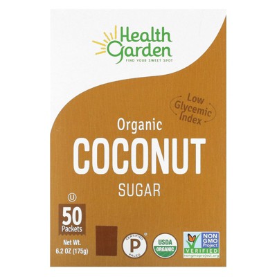 Health Garden Organic Coconut Sugar, 50 Packets, 3.5 g Each
