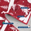 Christmas Area Rug, Reindeer Print Washable Soft Carpet with Non Slip Backing, Low Pile Stain Resistant Floor Mat for Living Room, Bedroom - 3 of 4