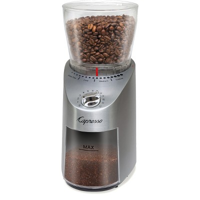 Capresso 575.05 Infinity Plus Conical Burr Grinder (Stainless Steel)