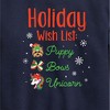 JoJo Siwa Holiday Wish List Graphic Long Sleeve Fleece Sweatshirt - Navy - 5T - 2 of 3