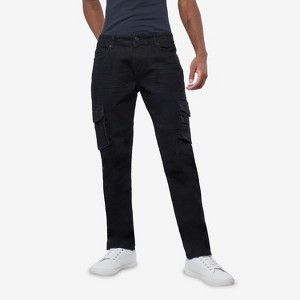 X RAY Men's Slim Fit Cargo Pocket Denim Jeans - 1 of 4