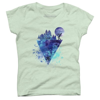 Girl's Design By Humans Play Music On The Edge By Maryedenoa T-Shirt