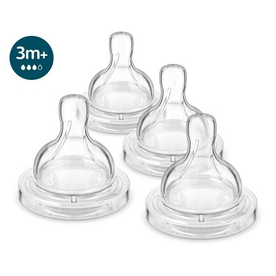 Philips Avent 4pk Anti-Colic Baby Bottle Nipple - Flow 3