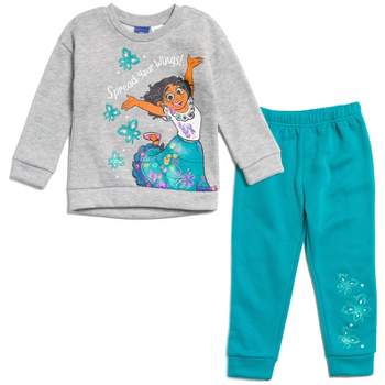 Disney Encanto Mirabel Girls Fleece Sweatshirt and Pants Set Little Kid to Big Kid