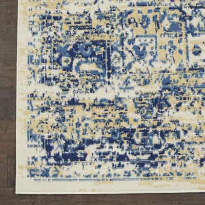 Extra Large White Medallion Traditional Area Rug