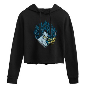 Women's - Disney Villains - Love You To Death Cropped Graphic Hoodie - 1 of 3